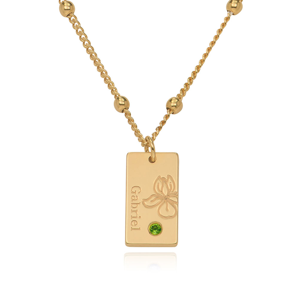 ブロッサム バースフラワー＆ストーン ネックレス （18K